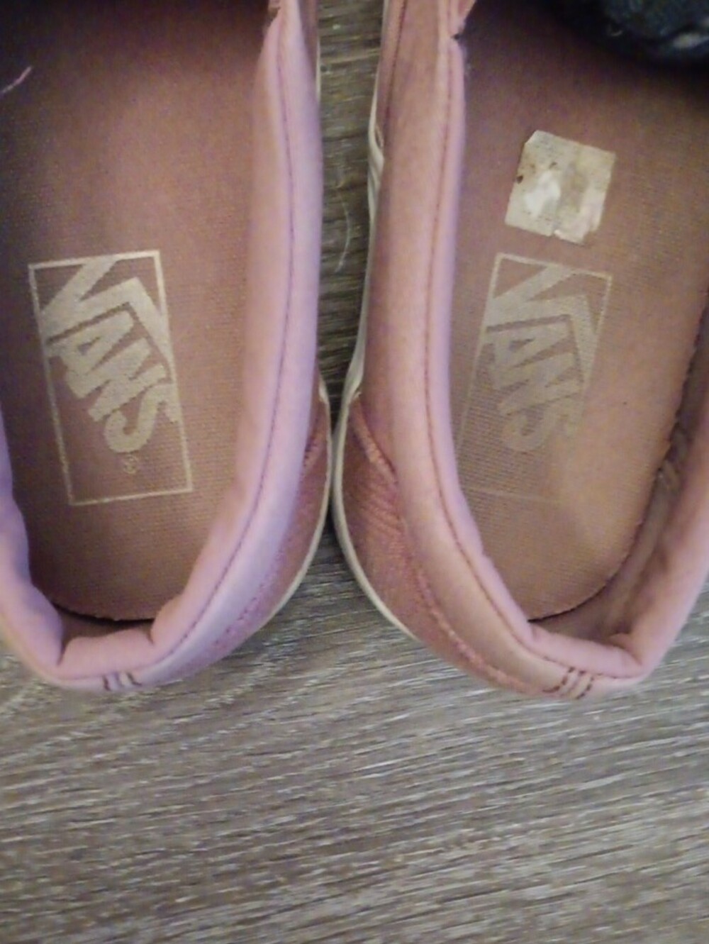 Vans Slip-On Sneakers in Mauve Canvas with White Soles - Picture 8 of 10
